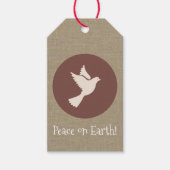 Kerstmis: "Vrede op aarde" Cadeaulabel (Voorkant)