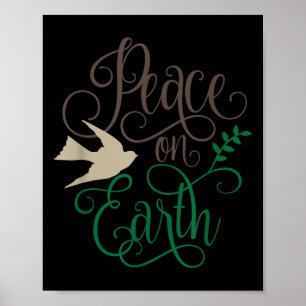 Kerstmis Vrede Op Aarde Poster