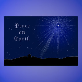 Kerstmis Vrede op Aarde Poster