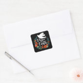 Kerstmis Vrede op aarde Script Vierkante Sticker (Envelop)