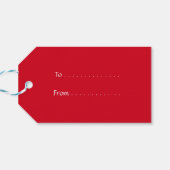 Kerstmis - Vrede op Aarde - Vakantie Cadeaulabel (Achterkant Horizontaal)