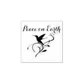 Kerstmis - Vrede voor vogels op aarde Rubberstempel (Afrduk)