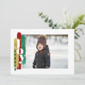 Kerstmis Vreugde Fotokaart Kaart (Staand voorkant)