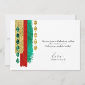 Kerstmis Vreugde Fotokaart Kaart (Achterkant)