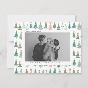 Kerstmis Vreugde Kerstmis Familie Foto Feestdagenkaart