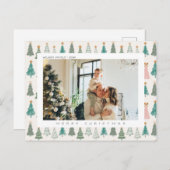 Kerstmis Vreugde Kerstmis Familie Foto Feestdagenkaart (Voorkant / Achterkant)