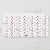 Kerstmis VREUGDEVOLLE GROETEN 2 foto's Lichten Feestdagenkaart (Achterkant)