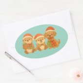 Kerstmis Vrienden Sticker (Envelop)