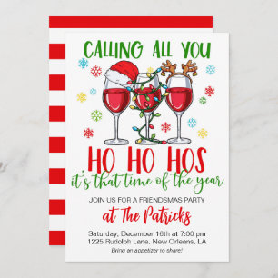 Kerstmis Vriendsmas Party Kaart