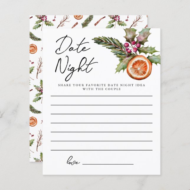 Kerstmis Vrijgezellenfeest Datum Nachtelijke ideeë (Voorkant / Achterkant)