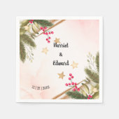 Kerstmis, Vrijgezellenfeest, huwelijksreceptie Servet (Voorkant)