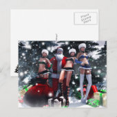 Kerstmis vroeg feestdagenkaart (Voorkant / Achterkant)