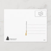 Kerstmis vroeg feestdagenkaart (Achterkant)