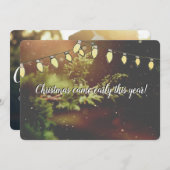 Kerstmis vroeg verwacht kerstkaart (Voorkant / Achterkant)