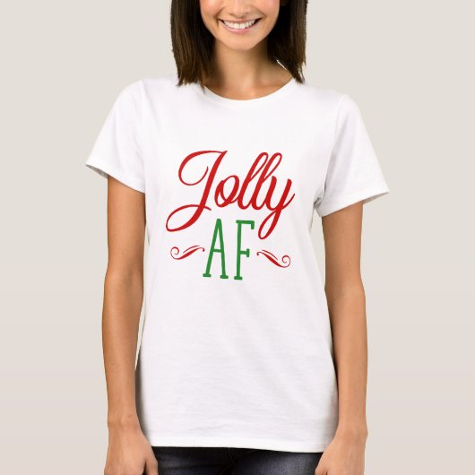 Kerstmis vrolijk als F***, Grappig Kerstcadeau T-shirt (Voorkant)