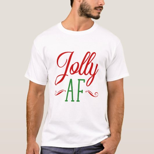 Kerstmis vrolijk als F***, Grappig Kerstcadeau T-shirt (Voorkant)