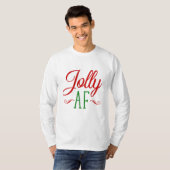 Kerstmis vrolijk als G**, Grappig Kerstcadeau T-shirt (Voorkant volledig)