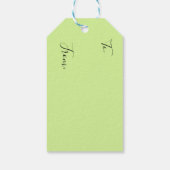 Kerstmis vrolijk en fel cadeaulabel (Achterkant)