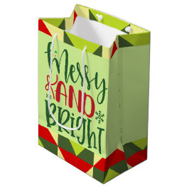 Kerstmis vrolijk en fel medium cadeauzakje
