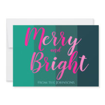 Kerstmis vrolijk en fel roze en groen