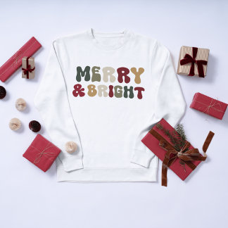 Kerstmis vrolijk en fel sweatshirt