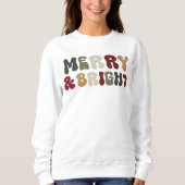 Kerstmis vrolijk en fel sweatshirt (Voorkant)