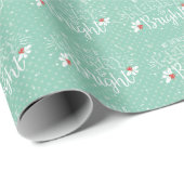 Kerstmis vrolijk en helder cadeaupapier (Rol Hoek)