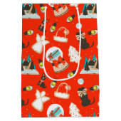 Kerstmis vrolijk en helder medium cadeauzakje (Achterkant)