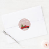 Kerstmis Vrolijk en helder prins Ronde Sticker (Envelop)