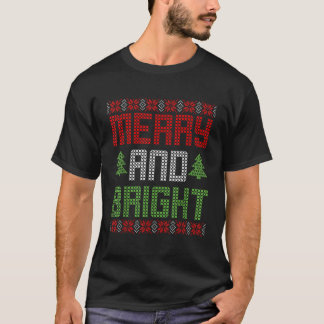 Kerstmis vrolijk en helder Vrouwen lelijke Kerstmi T-shirt