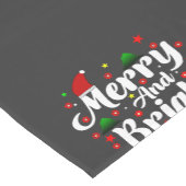 Kerstmis Vrolijk en heldere kleurrijke typografie Korte Tafelloper (Hoek)