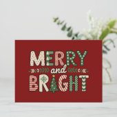 Kerstmis vrolijk en stralend Funny Sneeuwvlok Vaka Feestdagenkaart (Staand voorkant)