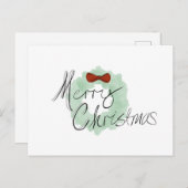 Kerstmis, vrolijk kerstfeest briefkaart (Voorkant / Achterkant)