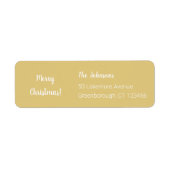 Kerstmis Vrolijk Kerstmis Modern Etiket (Voorkant)