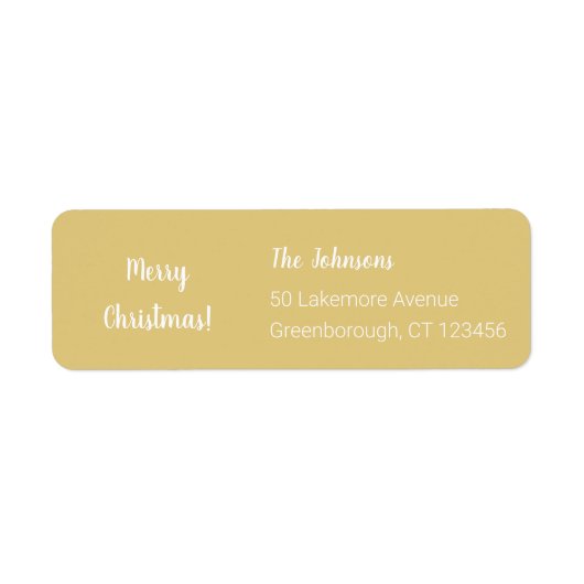 Kerstmis Vrolijk Kerstmis Modern Etiket (Voorkant)