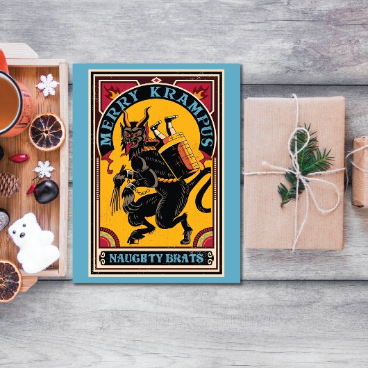 Kerstmis Vrolijk Krampus Ondeugend Brats Circus St