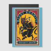 Kerstmis Vrolijk Krampus Ondeugend Brats Circus St (Voorkant / Achterkant)