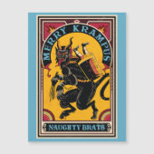 Kerstmis Vrolijk Krampus Ondeugend Brats Circus St (Voorkant)