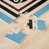 Kerstmis Vrolijk Krampus Ondeugend Brats Circus St Legpuzzel (Zijkant)