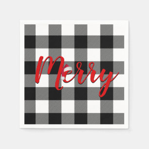 Kerstmis vrolijke Buffalo Plaid   Servet