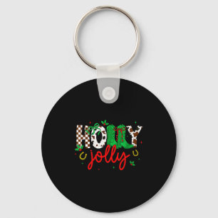 Kerstmis vrolijke Coquette Kerstmis Westerse Cowbo Sleutelhanger