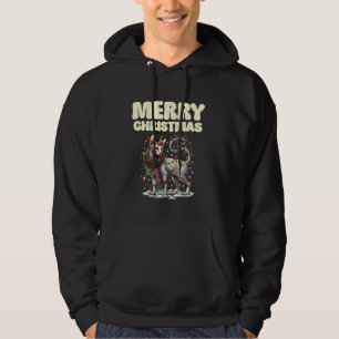 Kerstmis Vrolijke Kerst Kat Kattenliefhebber Katte Hoodie