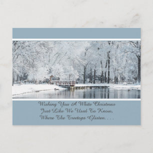 KERSTMIS WAAR BOOMTOPPEN NAAR JE LUISTEREN / AAN J BRIEFKAART