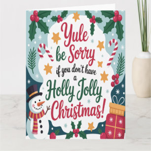 Kerstmis waar je spijt van zult krijgen kaart