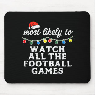 Kerstmis Waarschijnlijk Kijken naar Voetbal Xmas W Muismat