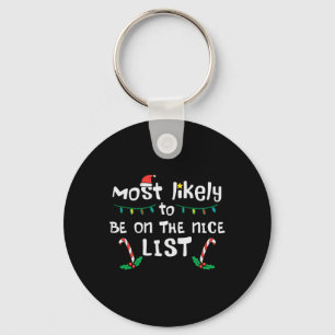 Kerstmis waarschijnlijk leuke lijst Xmas Family Ma Sleutelhanger