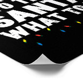 Kerstmis waarschijnlijk vertellen Kerstman wat te  Poster (Hoek)