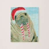 Kerstmis Walrus Legpuzzel (Verticaal)