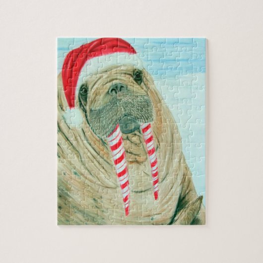 Kerstmis Walrus Legpuzzel (Verticaal)