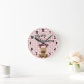 Kerstmis Wandklok Rendier Polka Dot Polkadot P (Huis)